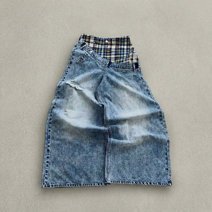 "Sivaro" Plaid Jeans