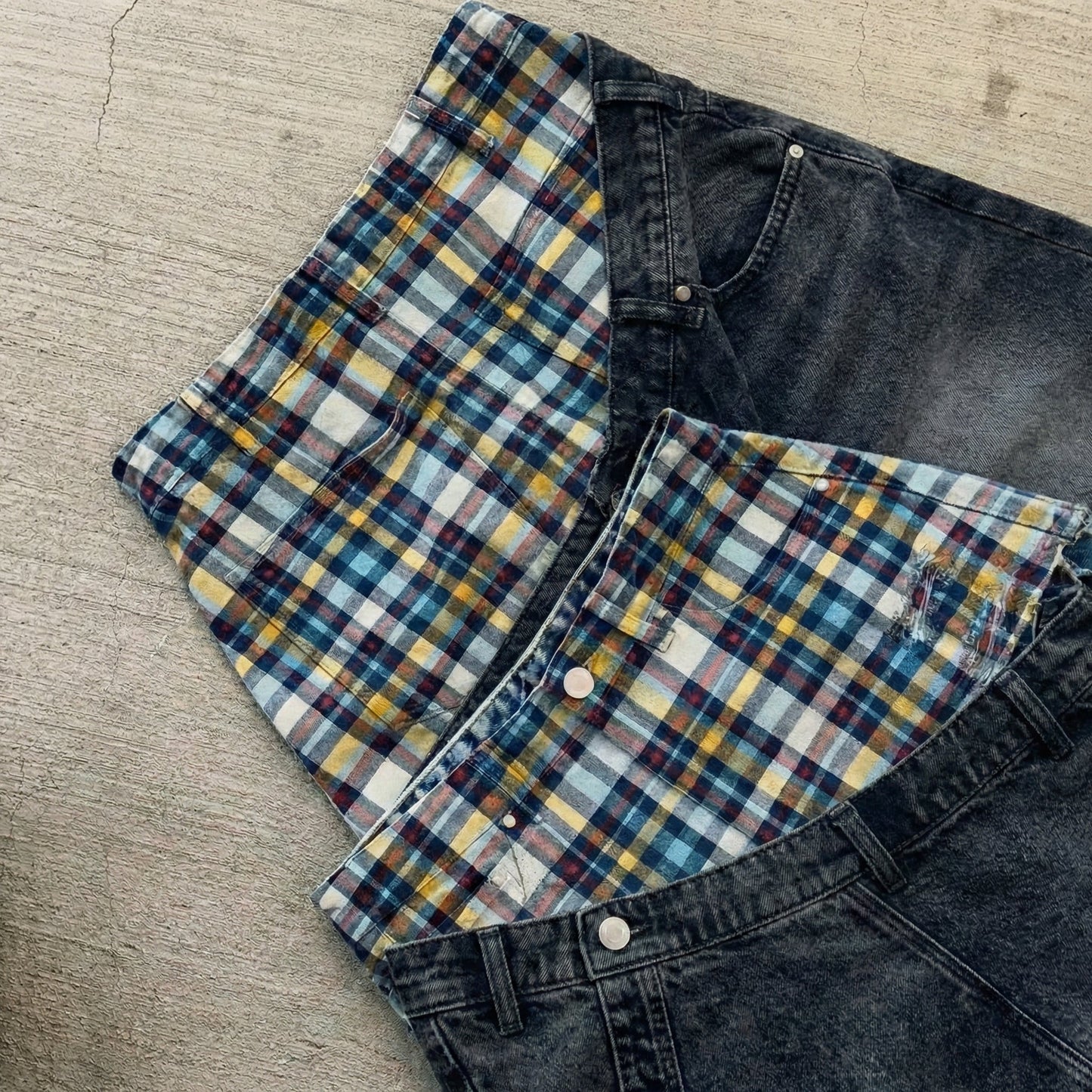 "Sivaro" Plaid Jeans